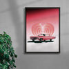 Pink Ride contemporary wall art print by Paulina Almira - sold by DROOL
