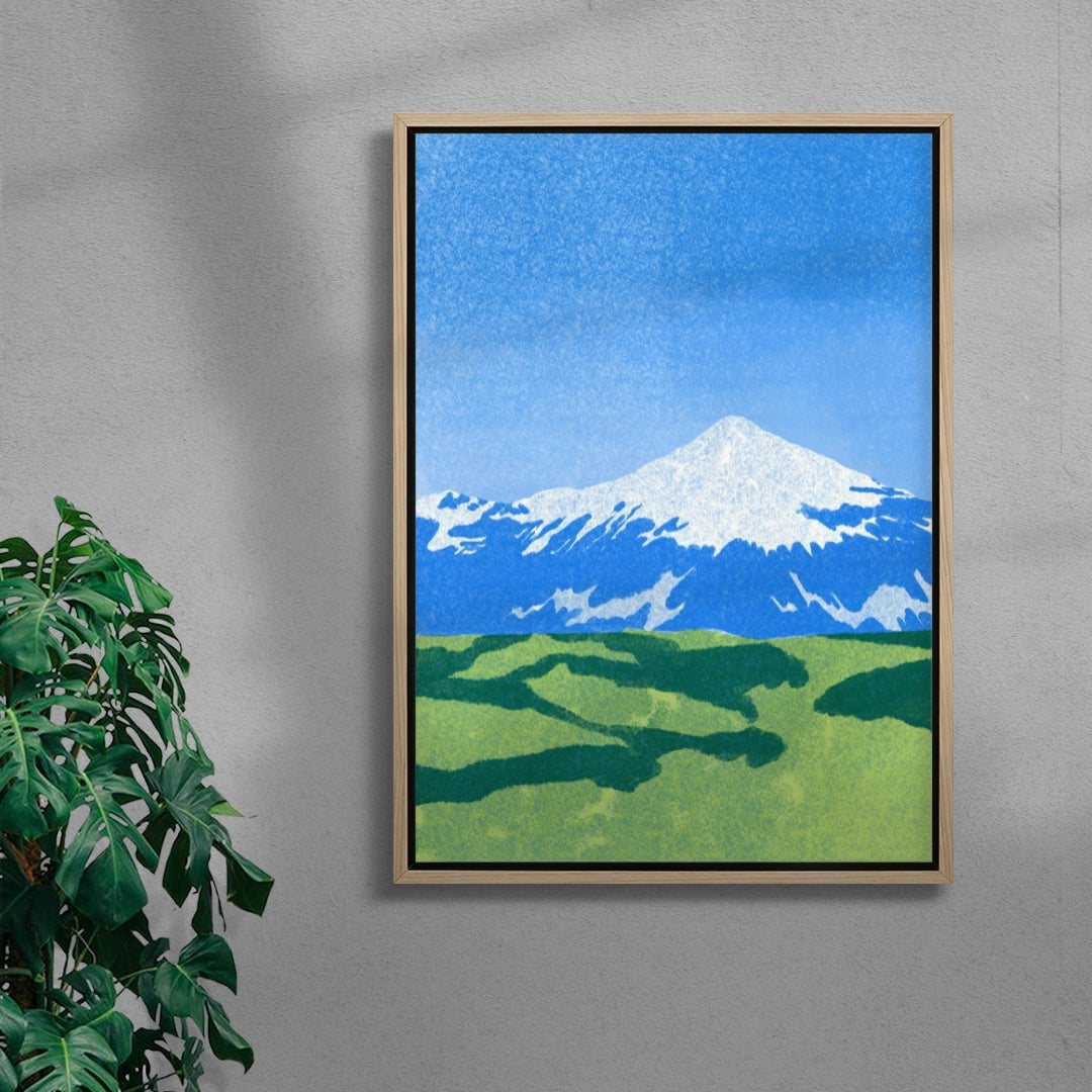 Hvannadalshnúkur contemporary wall art print by Lily Kong - sold by DROOL