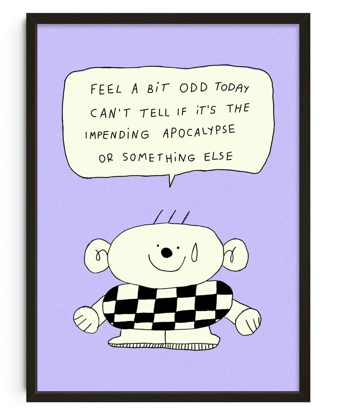 A Bit Odd contemporary wall art print by Bianca Beneduci Assad - sold by DROOL