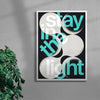 STAY IN THE LIGHT contemporary wall art print by Xtian Miller - sold by DROOL