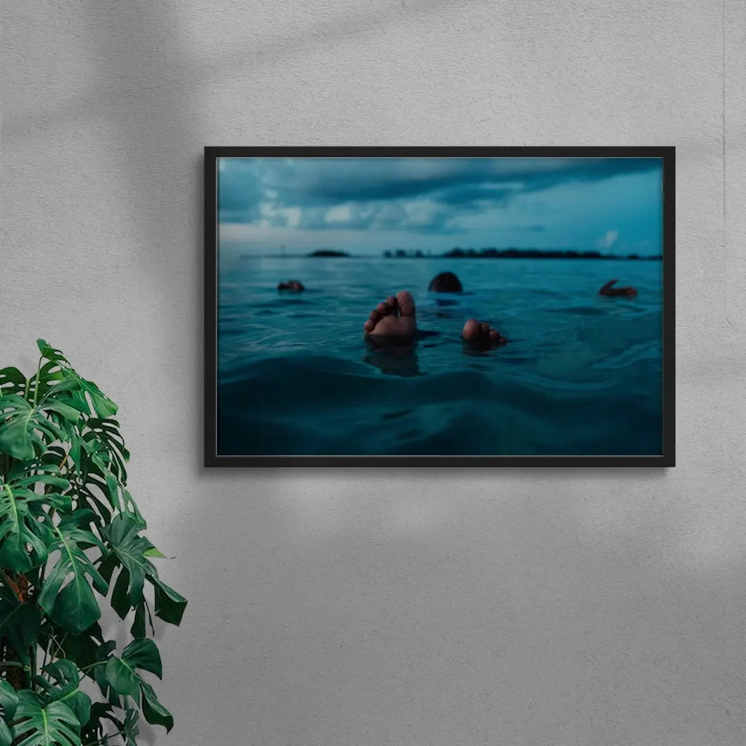 Swept away contemporary wall art print by William DeSena - sold by DROOL