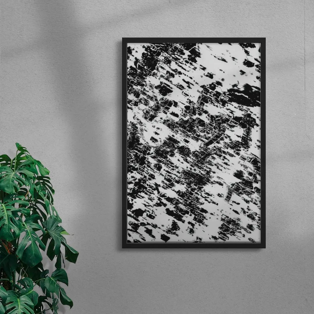 Glacial Ink contemporary wall art print by Omar Belattar - sold by DROOL