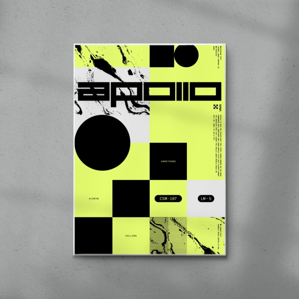 Apollo 11 contemporary wall art print by Duane Dalton - sold by DROOL