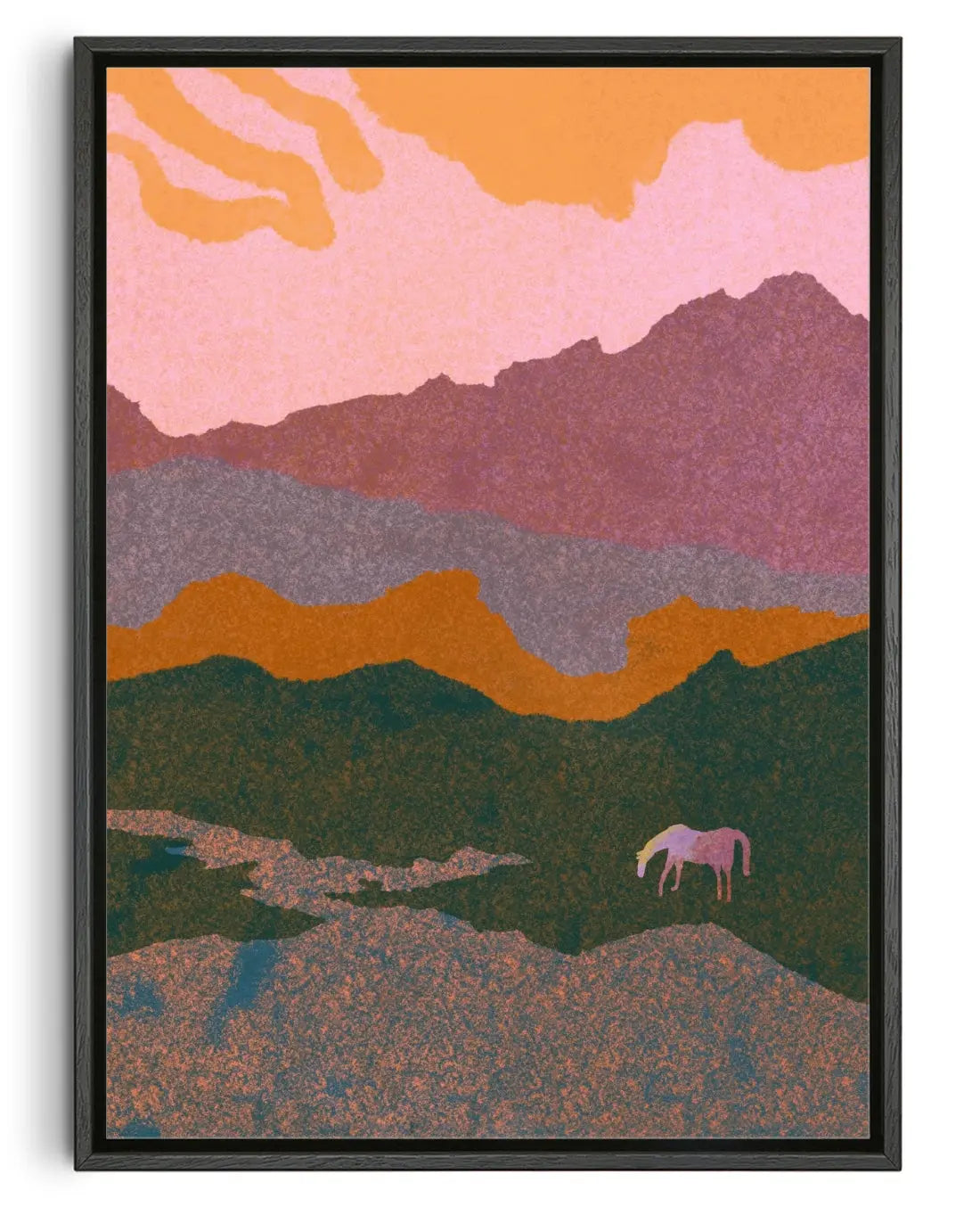 Inferno contemporary canvas print by Lily Kong - sold by DROOL