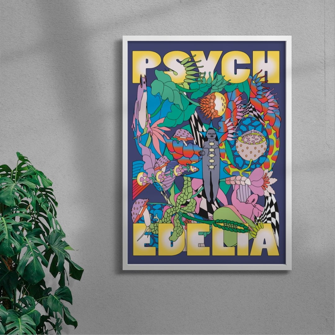 Psychedelia contemporary wall art print by Reza Hasni - sold by DROOL