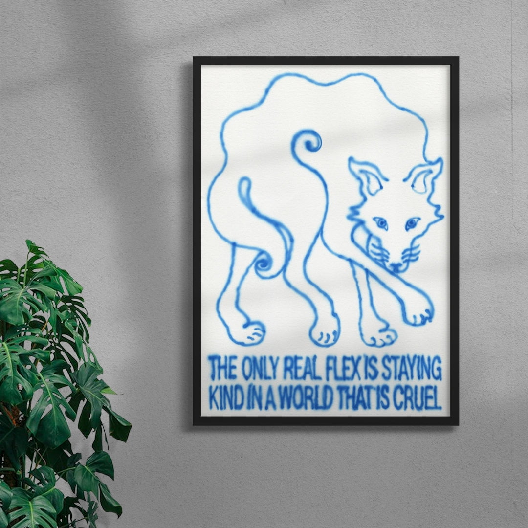 Staying Kind contemporary wall art print by Alexander Khabbazi - sold by DROOL