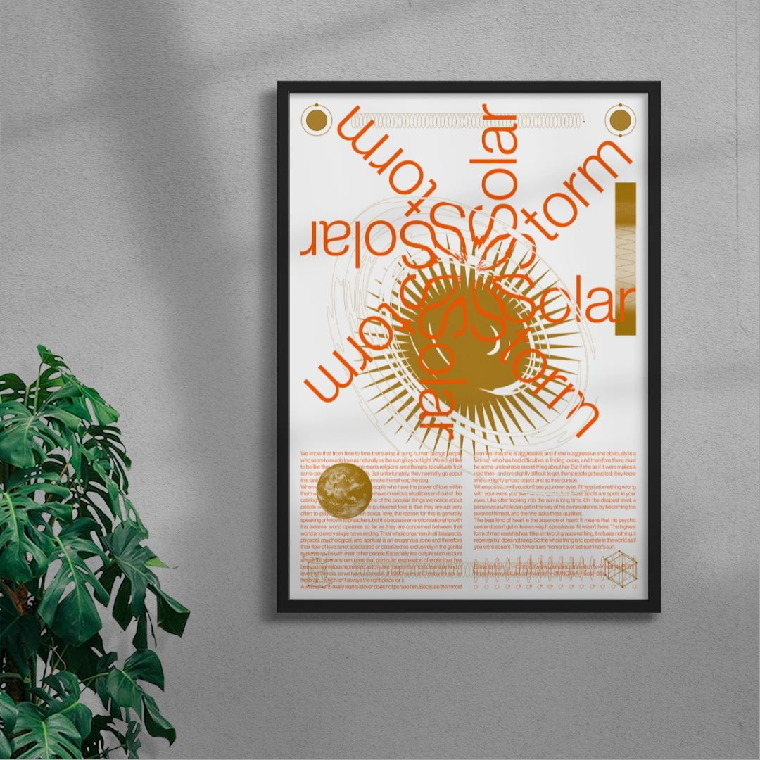 Solarstorm contemporary wall art print by Studio Trikken - sold by DROOL