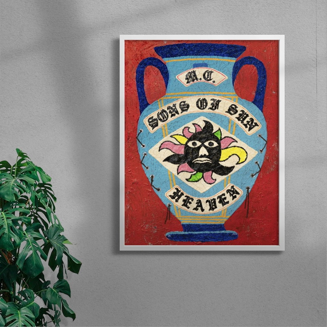 Pot 41 contemporary wall art print by Julien Jaca - sold by DROOL