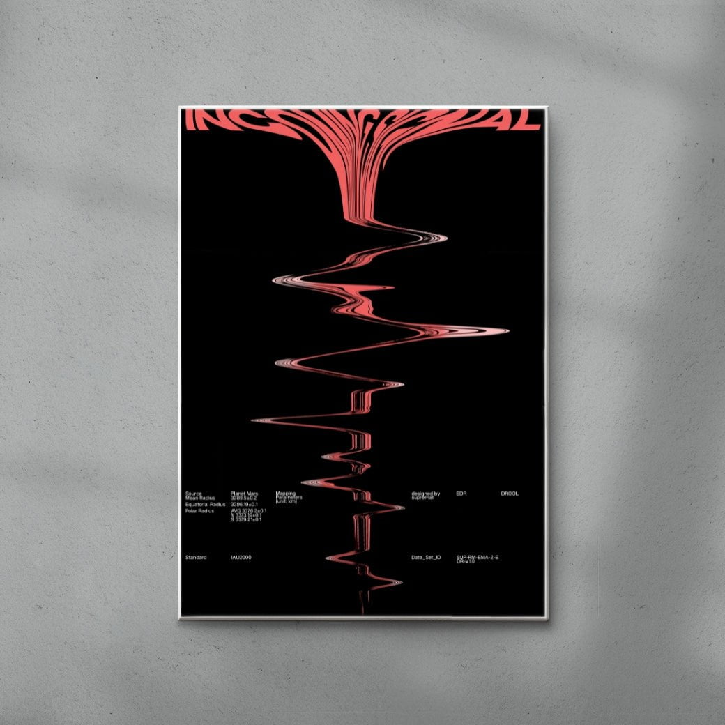 Incoming Signal contemporary wall art print by Roman Post. - sold by DROOL