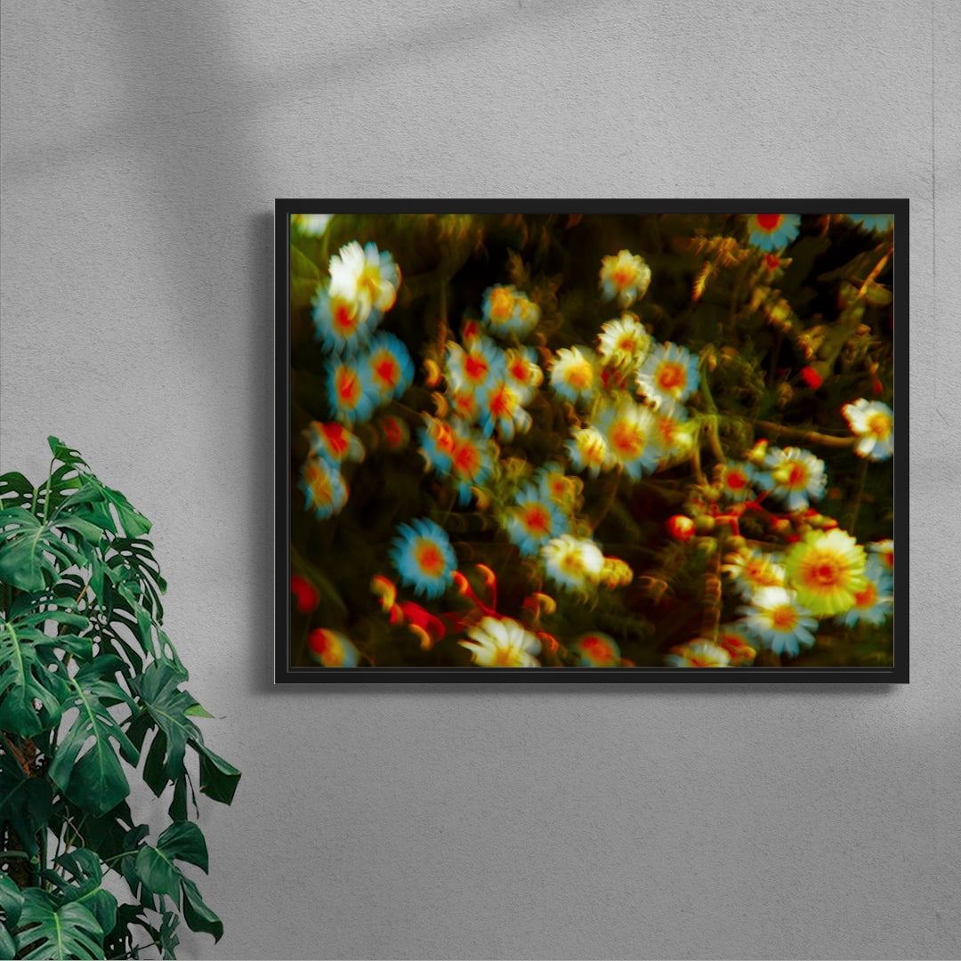 July contemporary wall art print by Omar Belattar - sold by DROOL