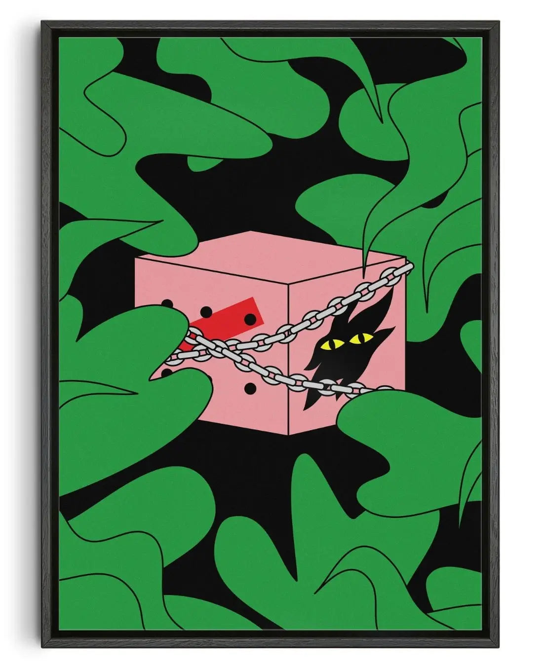 BEAST IN A BOX contemporary canvas art print by GOOD OMEN - sold by DROOL