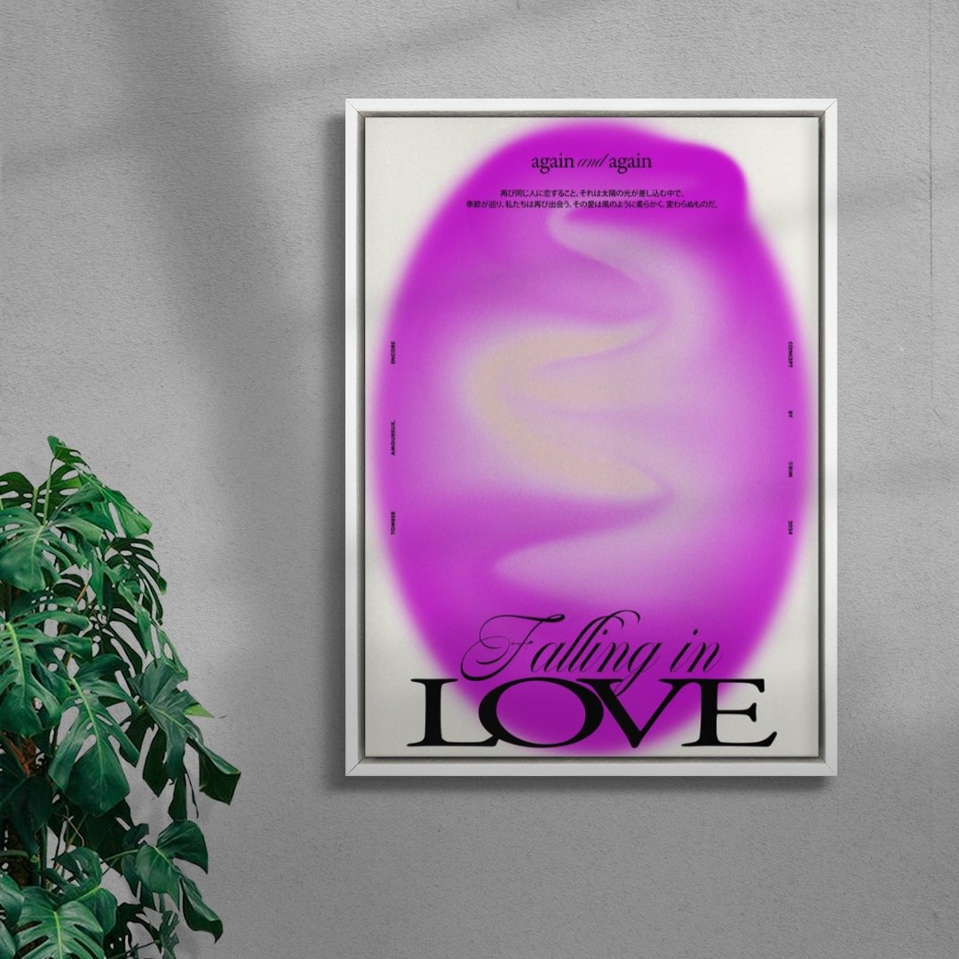 Falling in Love contemporary wall art print by RIM Atelier - sold by DROOL