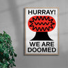 Hurray We Are Doomed contemporary wall art print by Marco Oggian - sold by DROOL