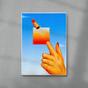 Bang contemporary canvas art print by Will Da Costa - sold by DROOL