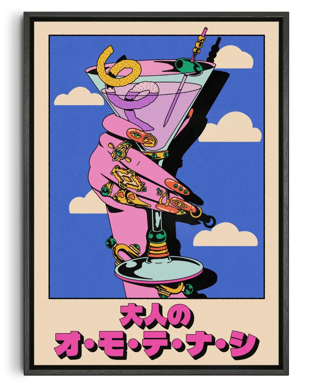 Cocktail Omotenashi Style contemporary canvas print by Azaazelus - sold by DROOL