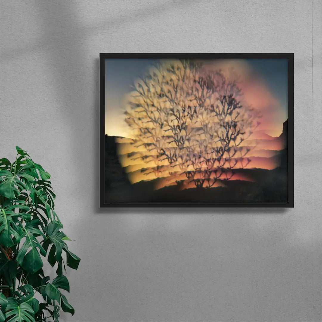 Desert Flash contemporary wall art print by Delaney Allen - sold by DROOL