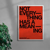 MEANING contemporary wall art print by Brad Mead - sold by DROOL