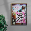 Running Away contemporary wall art print by Kitasavi - sold by DROOL