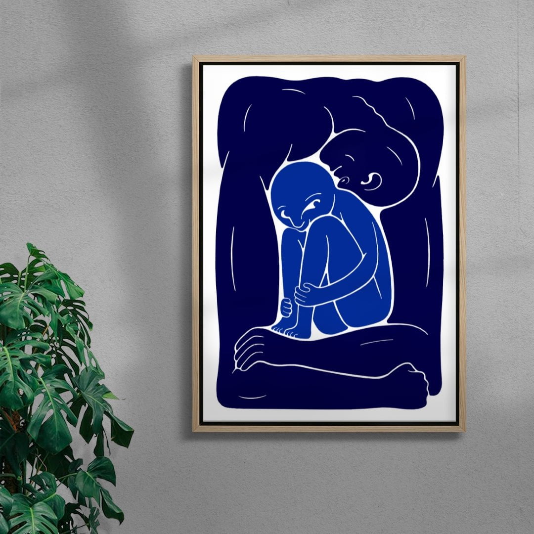 Inner Child contemporary wall art print by Henrik Delehag - sold by DROOL