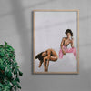 Think Pink contemporary wall art print by Sophie Goudman-Peachey - sold by DROOL