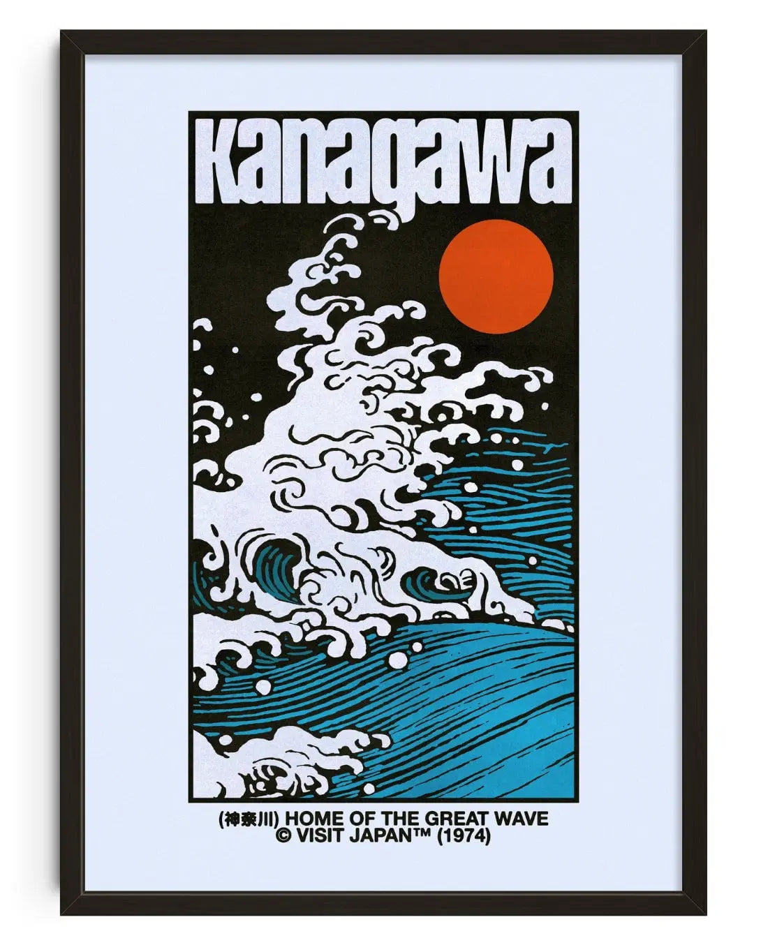 Kanagawa contemporary wall art print by Othman Zougam - sold by DROOL