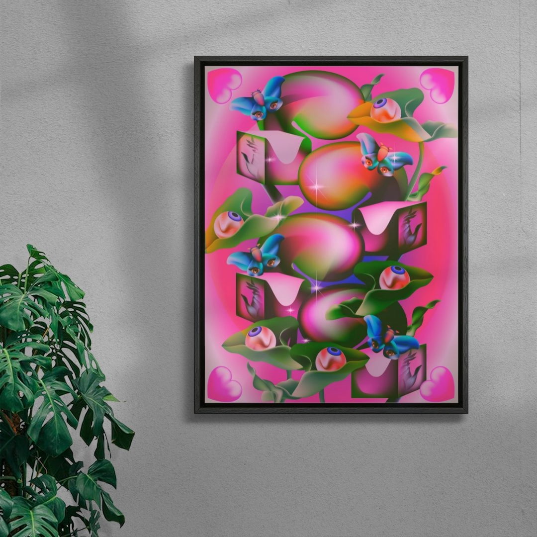 Fairy Garden contemporary wall art print by Paulina Almira - sold by DROOL