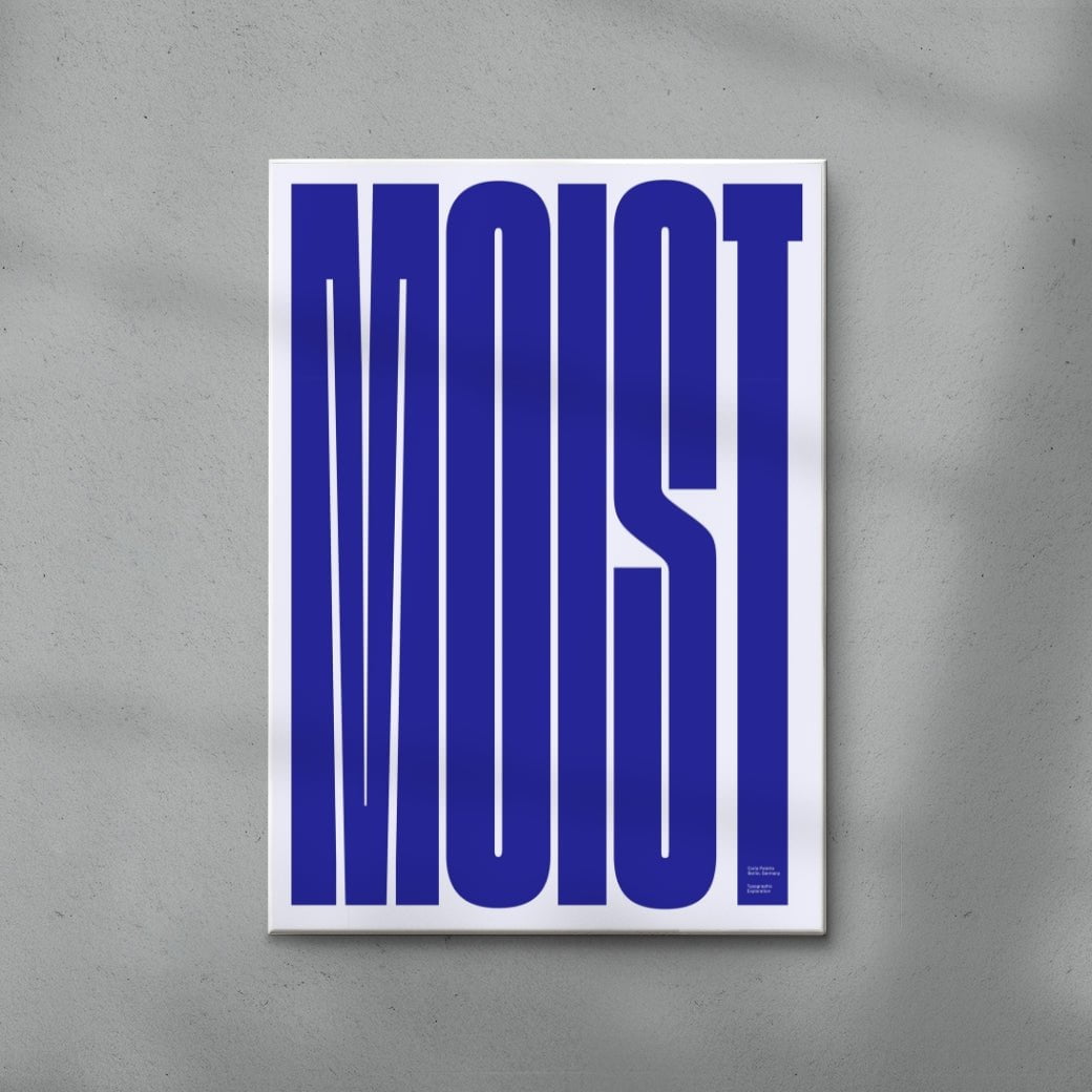 MOIST contemporary wall art print by Carla Palette - sold by DROOL