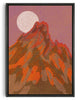 Bild in Galerie-Viewer laden, Red Mountain contemporary wall art print by Lily Kong - sold by DROOL
