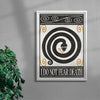 Do Not Fear contemporary wall art print by Alexander Khabbazi - sold by DROOL