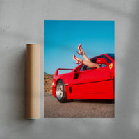 Thumbnail for F40 Heels and Wheels contemporary wall art print by Deston Isas - sold by DROOL