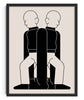 Twin Flames contemporary wall art print by Matto Jennings - sold by DROOL