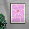 Pink ´n`Poisonous contemporary wall art print by Kim Van Vuuren - sold by DROOL