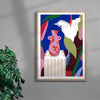 Lily Vase contemporary wall art print by Kim Van Vuuren - sold by DROOL