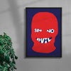 See no evil contemporary wall art print by Max Blackmore - sold by DROOL