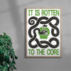 ROTTEN TO THE CORE contemporary wall art print by Alexander Khabbazi - sold by DROOL