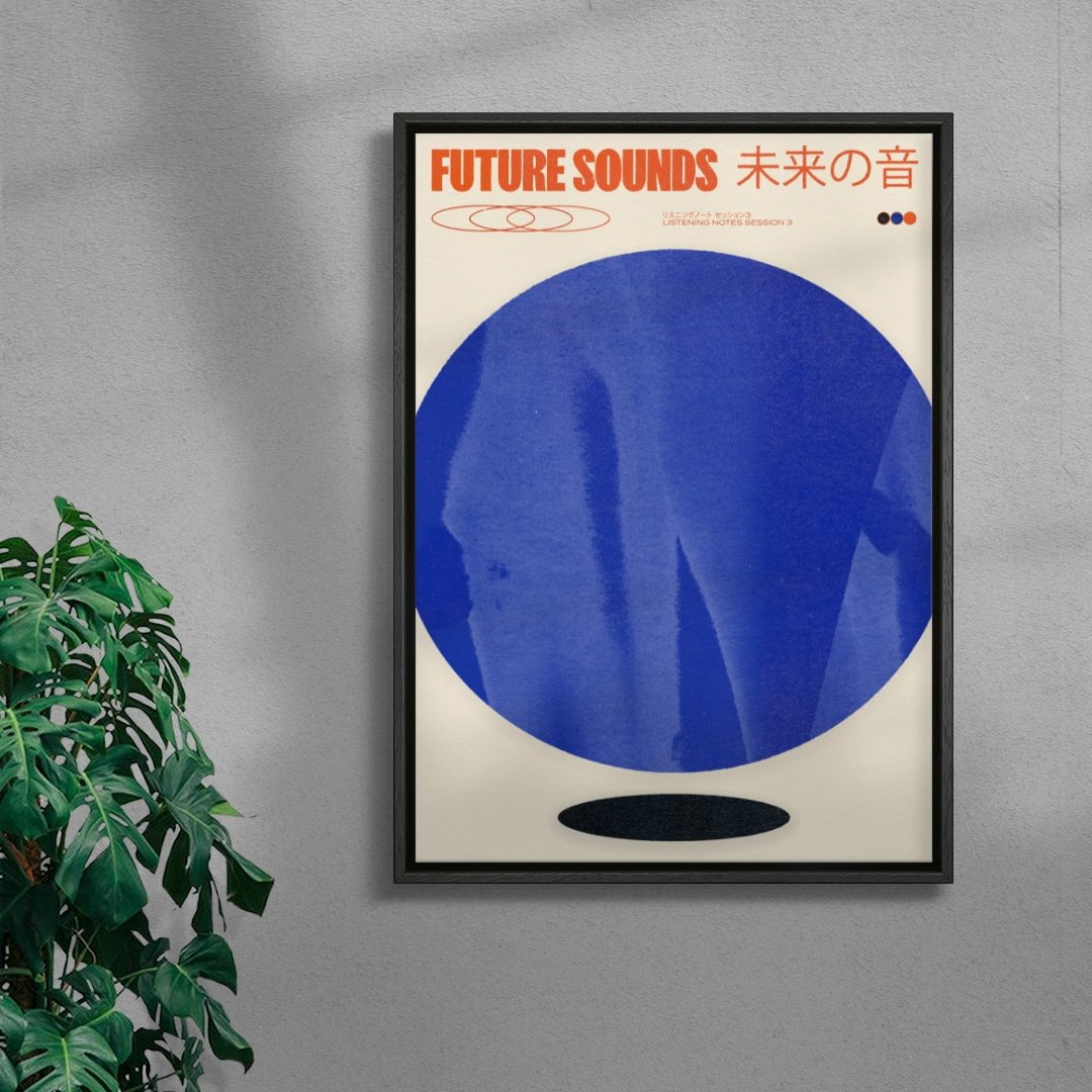 Future Sounds contemporary wall art print by Henry M. - sold by DROOL
