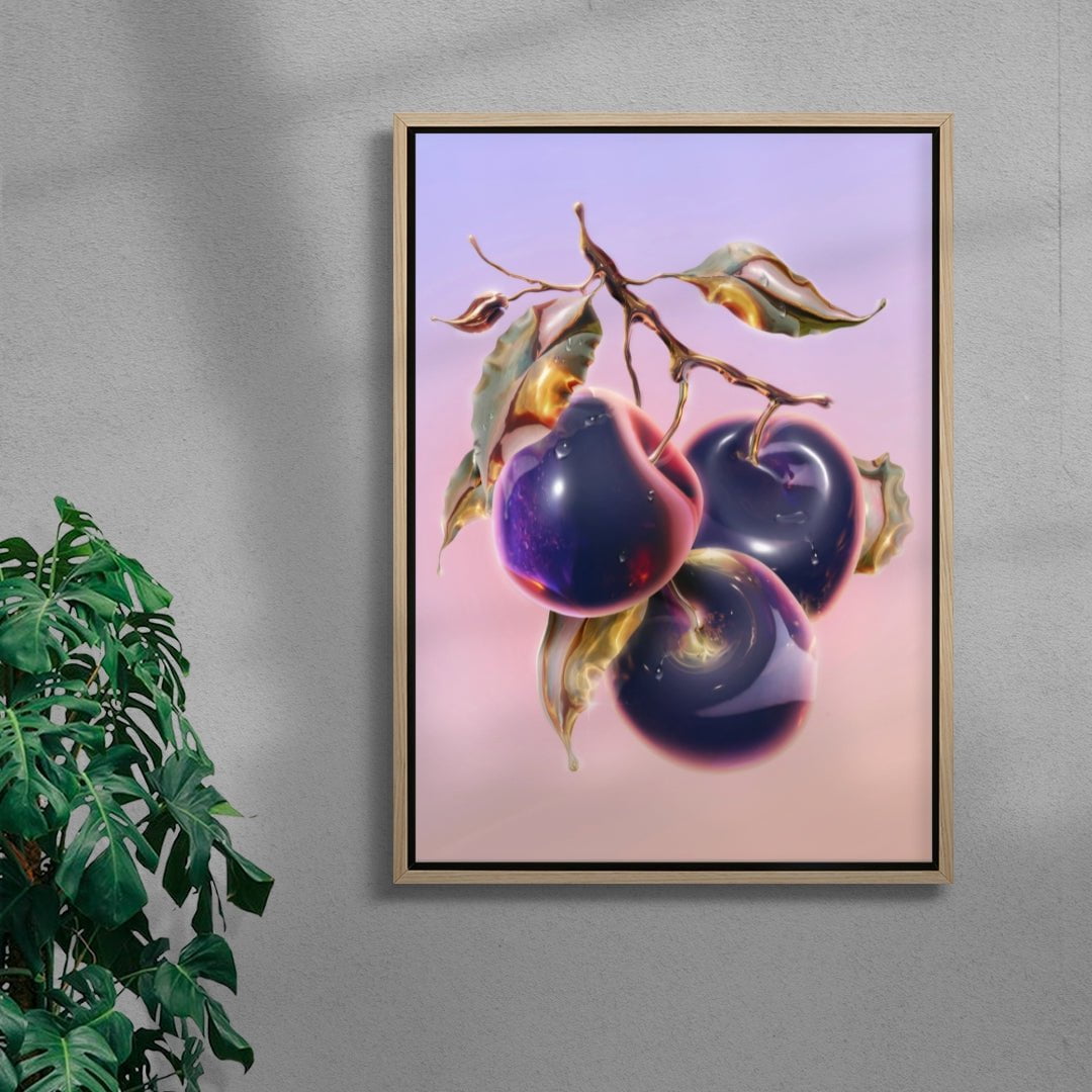 Watery Days contemporary wall art print by Alex Valentina - sold by DROOL