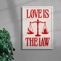 Thumbnail for Love is the Law contemporary wall art print by Utsav Verma - sold by DROOL