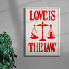 Love is the Law contemporary wall art print by Utsav Verma - sold by DROOL