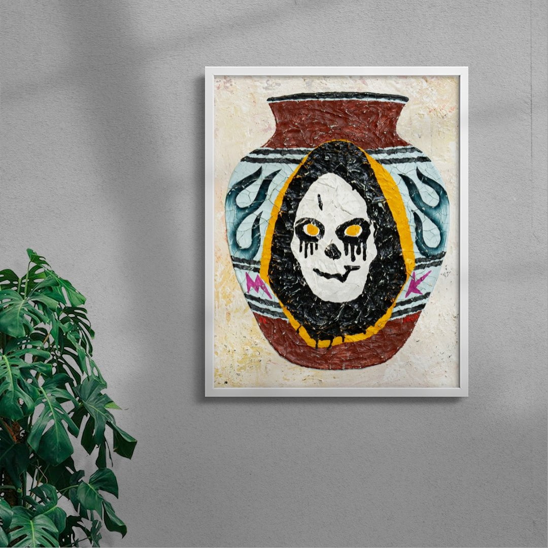 Pot 43 contemporary wall art print by Julien Jaca - sold by DROOL