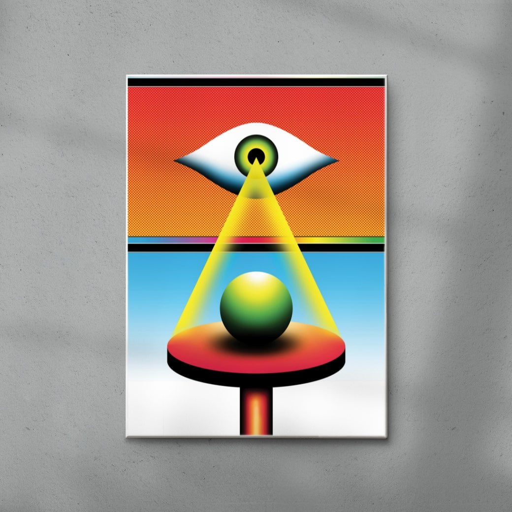 The Eye that Sees All contemporary wall art print by Samuel Finch - sold by DROOL