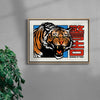 Beware of Tiger contemporary wall art print by Othman Zougam - sold by DROOL