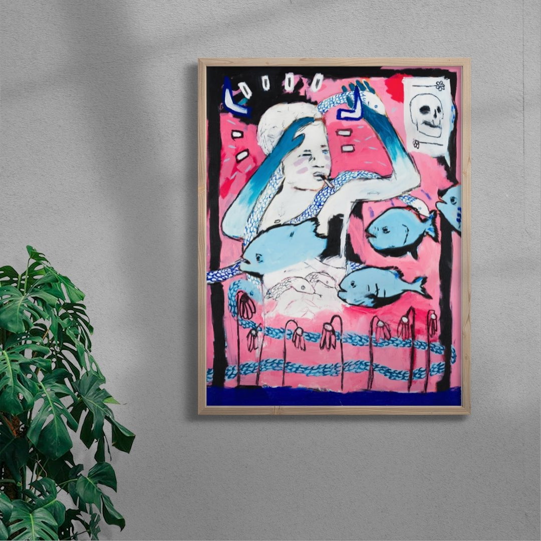 Thunderwater contemporary wall art print by Billy Bagilhole - sold by DROOL