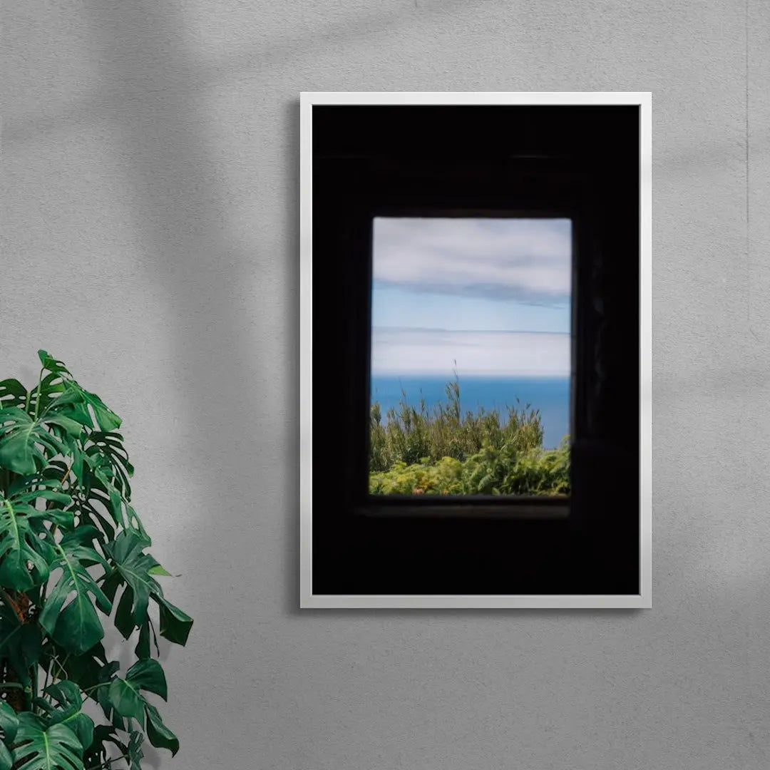 Afternoon Blue contemporary wall art print by Robin Knuth - sold by DROOL