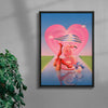 Relaxation in the Sun contemporary wall art print by Paulina Almira - sold by DROOL