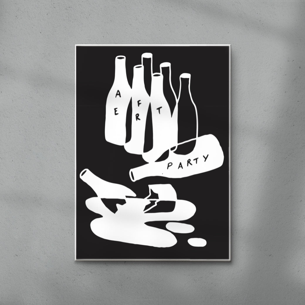 THE AFTER PARTY contemporary wall art print by Max Blackmore - sold by DROOL
