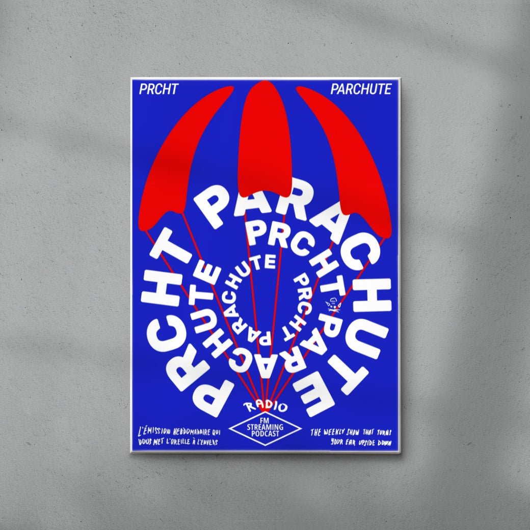 Parachute contemporary wall art print by Mikhail Lychkovskiy - sold by DROOL