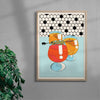 Spritz contemporary wall art print by Renee Kao - sold by DROOL