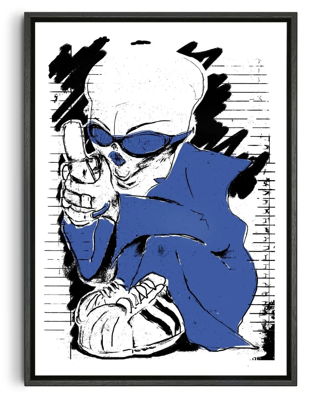 Alien Motorola contemporary wall art print by Amelie Goeppel - sold by DROOL
