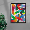 Pondering contemporary wall art print by Amber Vittoria - sold by DROOL